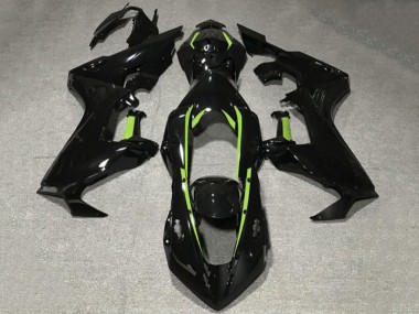 Carenados Moto Honda CBR1000RR 2017-2023 - Negro Brillante Verde Lima Línea