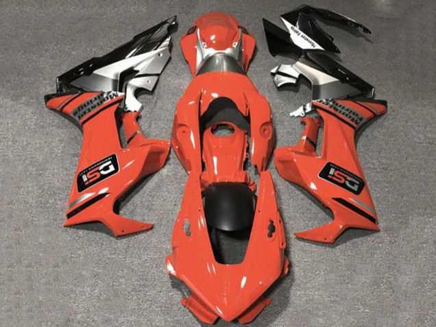 Carenados Moto Honda CBR1000RR 2017-2024 - Naranja Blanco Plata Negro Brillante DSI
