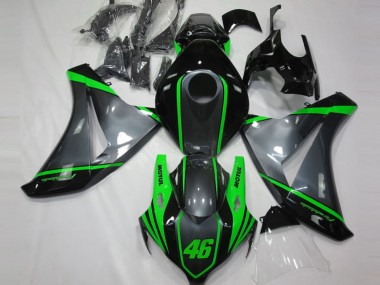 Carenados Moto Honda CBR1000RR 2008-2011 - Gris Verde Negro Mate Motul 46