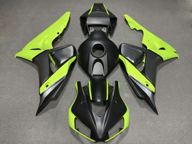 Carenados Moto Honda CBR1000RR 2006-2007 - Verde Negro Mate