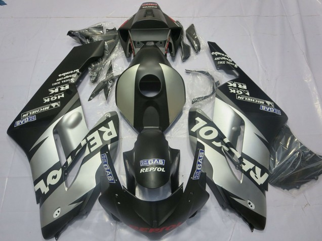 Carenados Moto Honda CBR1000RR 2004-2005 - Plata Gris Negro Mate Repsol