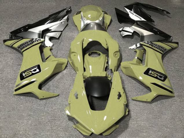 Carenados Moto Honda CBR1000RR 2017-2024 - Olive Blanco Plata Negro Brillante DSI