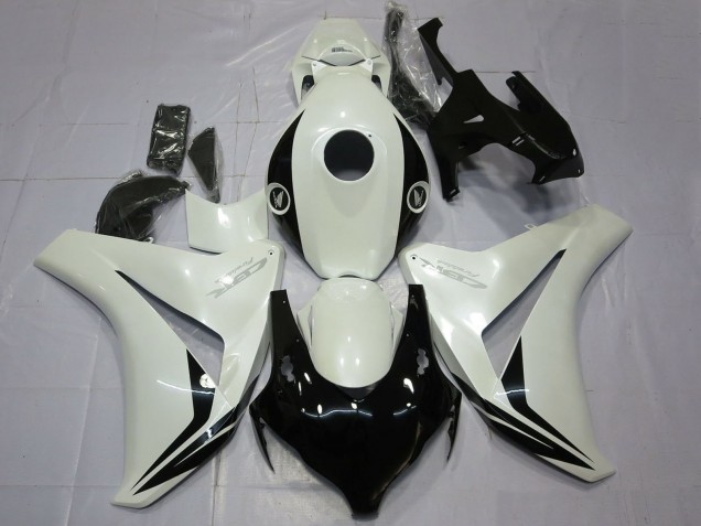 Carenados Moto Honda CBR1000RR 2008-2011 - Blanco Perla Negro Brillante