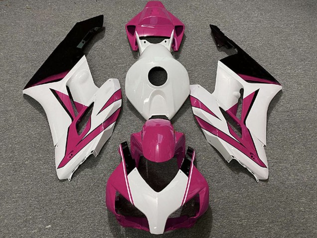 Carenados Moto Honda CBR1000RR 2004-2005 - Rosa Blanco Negro Brillante