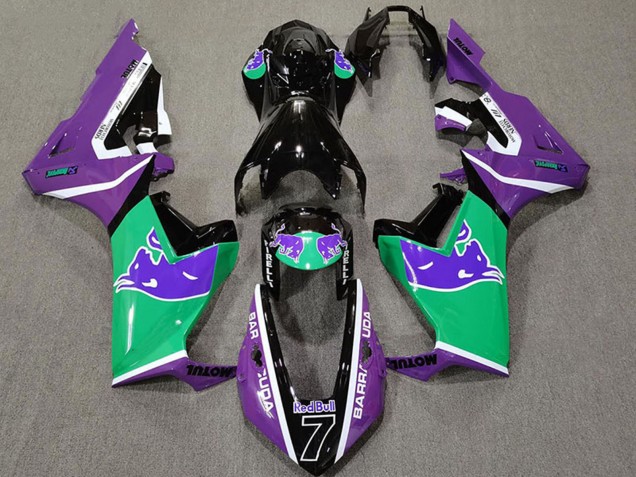 Carenados Moto Honda CBR1000RR 2017-2024 - Púrpura Verde Negro Brillante Rojo Bull