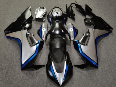 Carenados Moto Honda CBR1000RR 2017-2023 - Plata Azul Negro Brillante