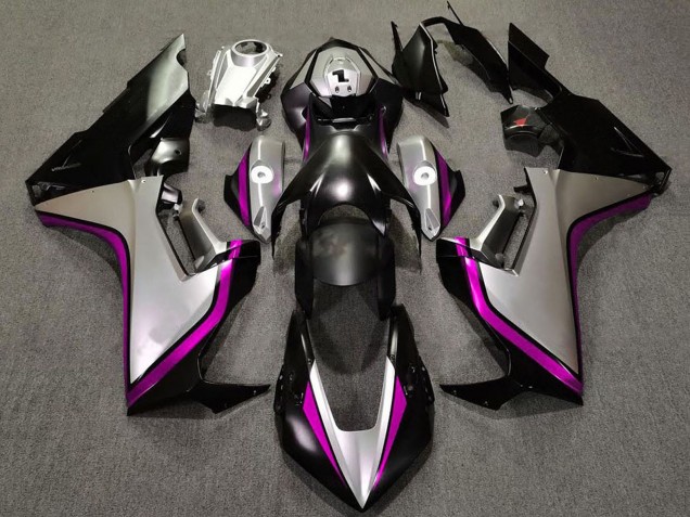 Carenados Moto Honda CBR1000RR 2017-2024 - Plata Rosa Negro Brillante