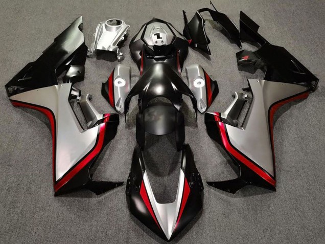 Carenados Moto Honda CBR1000RR 2017-2024 - Plata Rojo Negro Brillante