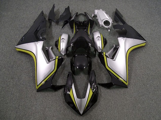 Carenados Moto Honda CBR1000RR 2017-2024 - Plata Amarillo Negro Brillante