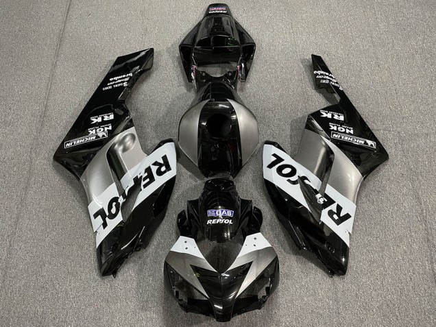 Carenados Moto Honda CBR1000RR 2004-2005 - Plata Blanco Negro Brillante Repsol