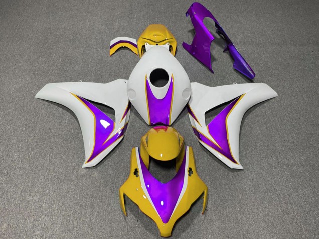 Carenados Moto Honda CBR1000RR 2008-2011 - Blanco Amarillo Púrpura