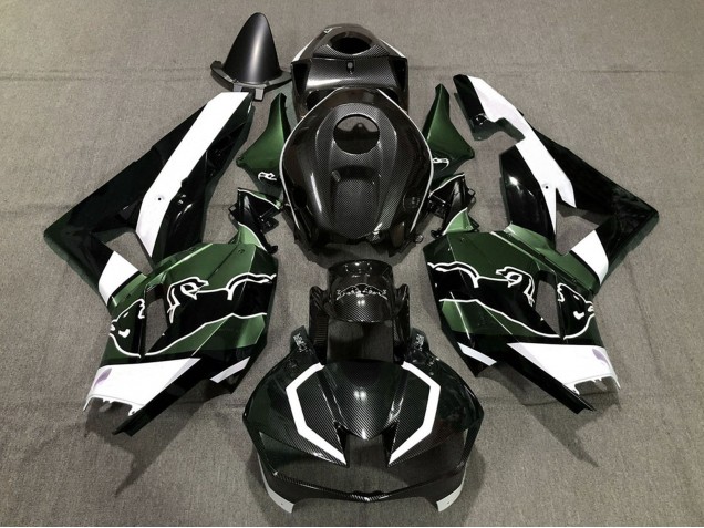 Carenados Moto Honda CBR600RR 2013-2026 - Negro FibraCarbono Blanco Verde Toro