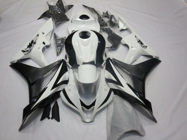Carenados Moto Honda CBR600RR 2007-2008 - Blanco Negro Mate OEM Estilo