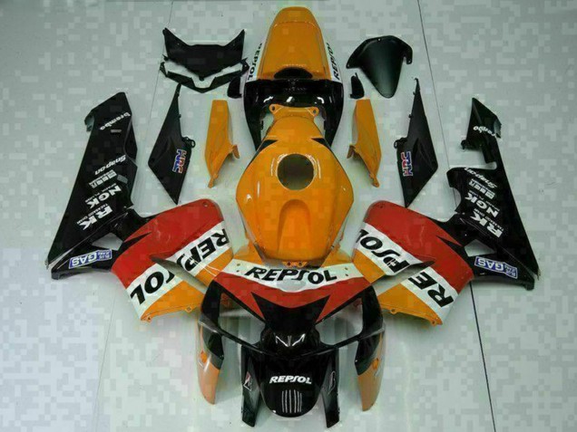 Carenados Moto Honda CBR600RR 2005-2006 - Naranja Blanco Rojo Negro Repsol