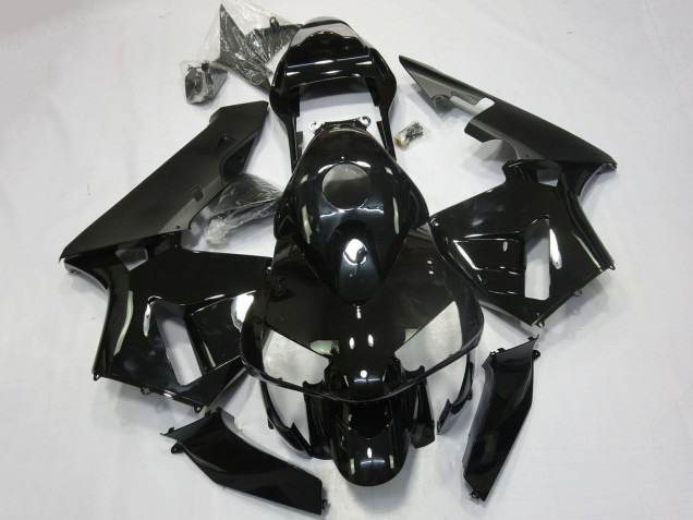 Carenado Moto Honda CBR600RR 2003-2004 - Negro Brillante Negro Mate