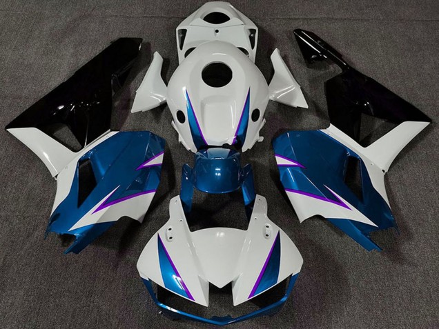 Carenado Moto Honda CBR600RR 2013-2026 - Blanco Azul Negro Brillante