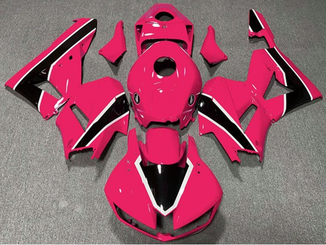 Carenados Moto Honda CBR600RR 2013-2026 - Rosa Blanco Negro Brillante