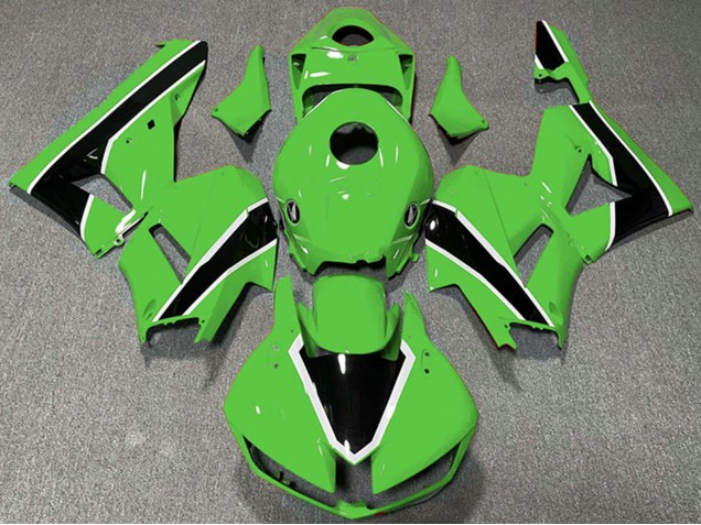 Carenados Moto Honda CBR600RR 2013-2026 - Verde Blanco Negro Brillante