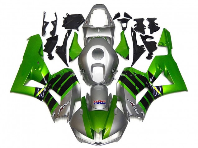 Carenados Moto Honda CBR600RR 2013-2026 - Plata Verde Negro Brillante HRC