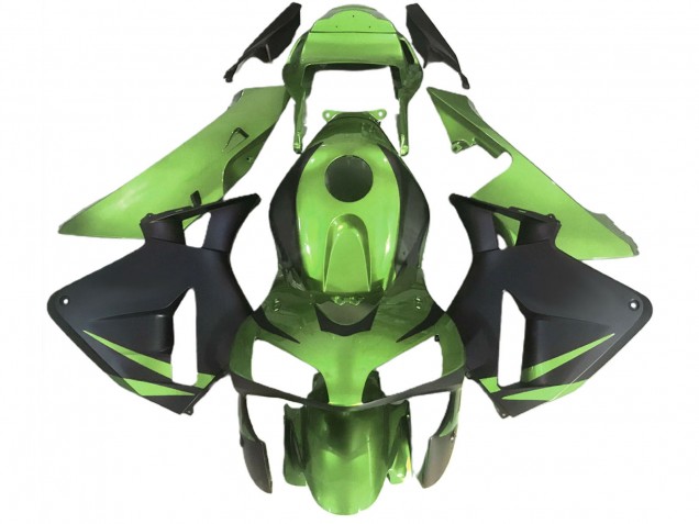Carenados Moto Honda CBR600RR 2003-2004 - Lizard Verde Negro Mate