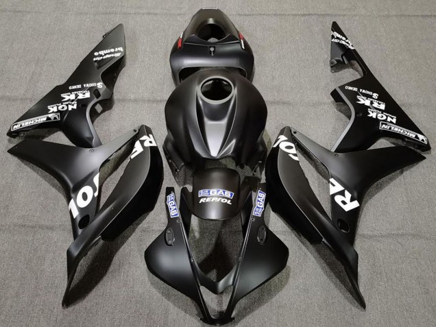 Carenados Moto Honda CBR600RR 2007-2008 - Negro Mate Blanco Repsol