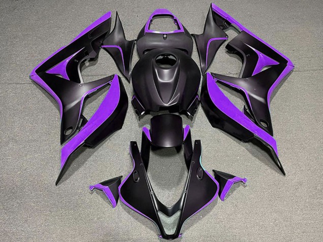 Carenados Moto Honda CBR600RR 2007-2008 - Púrpura Negro Mate