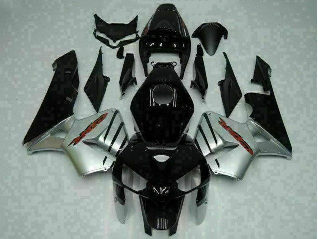 Carenados Moto Honda CBR600RR 2005-2006 - Negro Brillante Plata