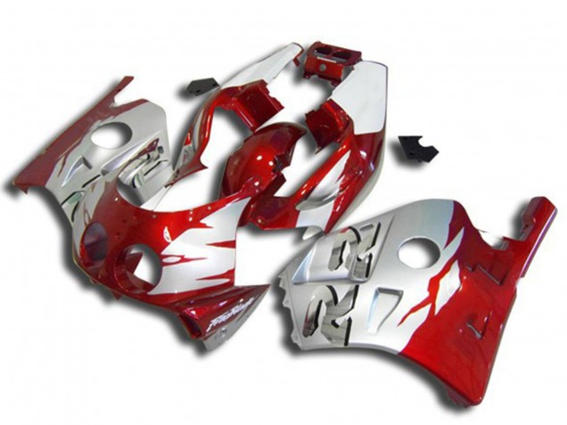 Carenados Moto Honda CBR250RR 1990-1998 - Plata Rojo