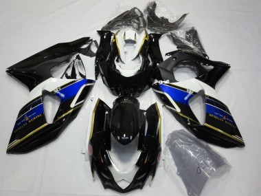 Carenados Moto Suzuki GSXR 1000 2009-2016 - Azul Blanco Oro Negro