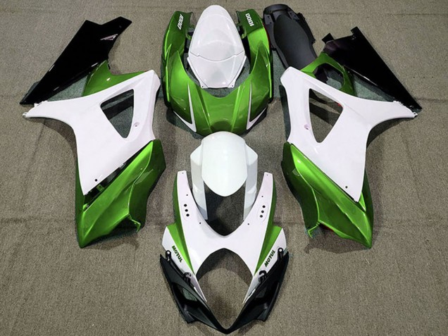 Carenados Moto Suzuki GSXR 1000 2007-2008 - Blanco Verde Negro