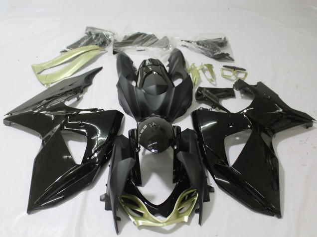 Carenados Moto Suzuki GSXR 1000 2009-2016 - Negro Brillante Plata