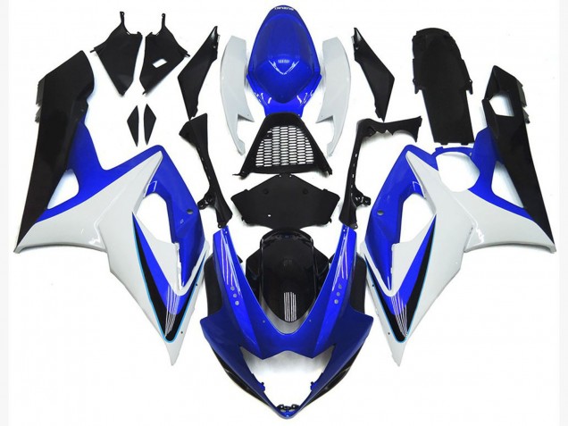 Carenado Moto Suzuki GSXR 1000 2005-2006 - Blanco Rojo Azul Amarillo