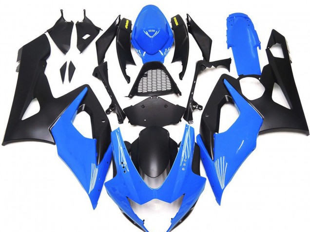 Carenados Moto Suzuki GSXR 1000 2005-2006 - Azul Negro Mate Amarillo