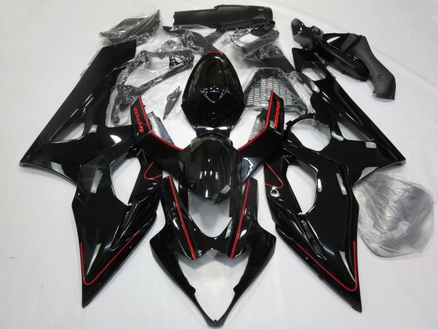 Carenados Moto Suzuki GSXR 1000 2005-2006 - Negro Brillante Rojo