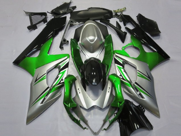 Carenados Moto Suzuki GSXR 1000 2005-2006 - Verde Plata Negro