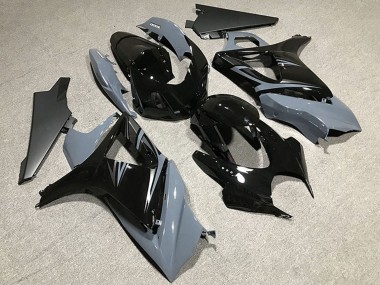 Carenados Moto Suzuki GSXR 1000 2007-2008 - Nardo Gris Negro Brillante OEM Estilo