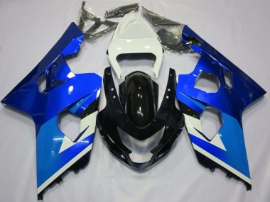 Carenados Moto Suzuki GSXR 600 / GSXR 750 2004-2005 - Blanco Azul Negro
