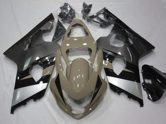 Carenados Moto Suzuki GSXR 600 / GSXR 750 2004-2005 - Bronceado del Desierto Plata Negro
