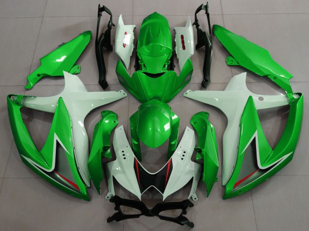 Carenados Moto Suzuki GSXR 600 / GSXR 750 2008-2010 - Blanco Verde Negro Rojo