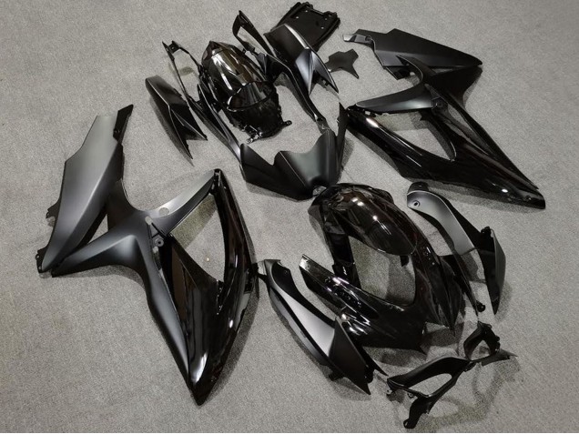 Carenados Moto Suzuki GSXR 600 / GSXR 750 2008-2010 - Negro Brillante Negro Mate