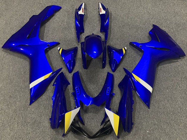 Carenados Moto ABS Suzuki GSXR 600 / GSXR 750 2011-2024 - Azul Blanco Amarillo