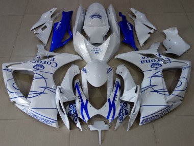 Carenados Moto Suzuki GSXR 600 / GSXR 750 2006-2007 - Blanco Azul Corona Alstare