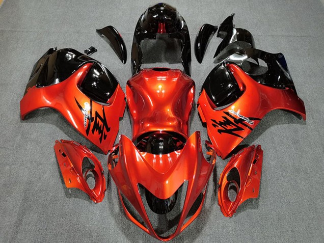 Carenados Moto Suzuki GSXR 1300 2008-2020 - NaranjaCaramelo Negro Brillante