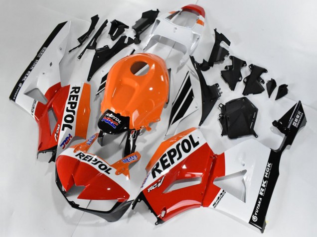 Carenado Moto Honda CBR600RR 2013-2026 - Naranja Blanco Rojo Negro Brillante Repsol