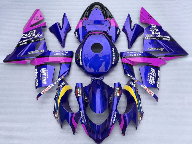 Carenados Moto Kawasaki ZX10R 2004-2005 - Azul Rosa Trick Star