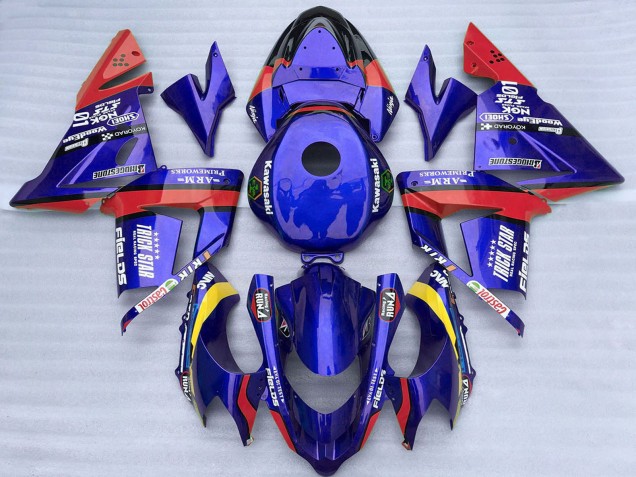 Carenados Moto Kawasaki ZX10R 2004-2005 - Azul Rojo Trick Star