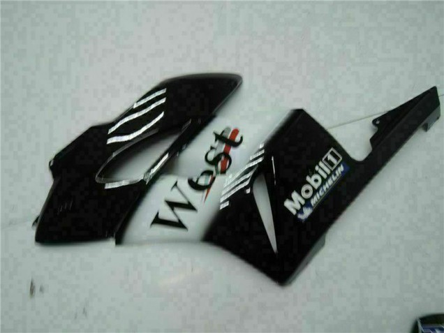 Carenados Moto Honda CBR1000RR 2004-2005 - Negro Brillante Blanco West Mobil Michelin