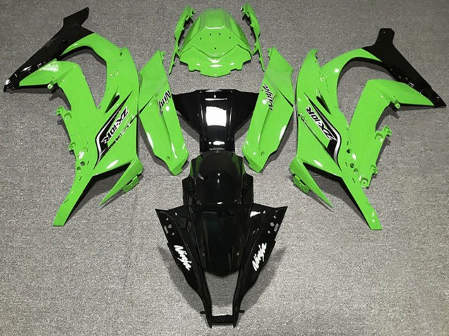 Carenados Moto Kawasaki ZX10R 2011-2015 - Verde Negro Brillante