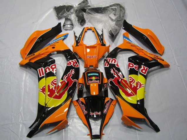 Carenados Moto Kawasaki ZX10R 2011-2015 - Naranja Amarillo Negro Brillante Rojo Bull