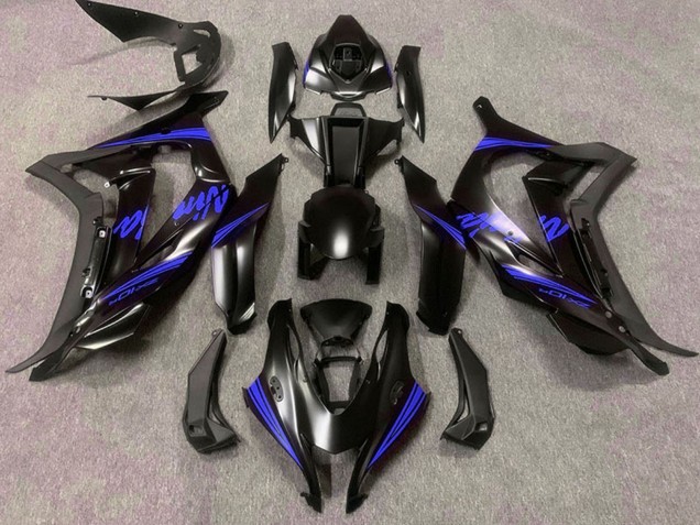 Carenados Moto Kawasaki ZX10R 2016-2020 - Negro Mate Azul Ninja